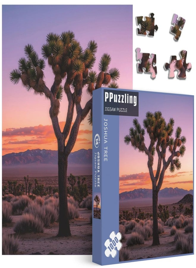 PPuzzling National Parks Puzzles 1000 Pieces for Adults, Nature Joshua Tree Plant Jigsaw Puzzles, Tree of Life Puzzles as Home Decor - Image 1